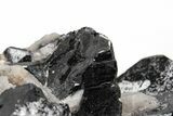 Metallic Wodginite Crystals On Quartz - Itatiaia Mine, Brazil #214580-4